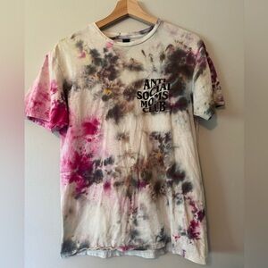Gildan Tie-Dye Short Sleeve Tee - Pink, Black, White